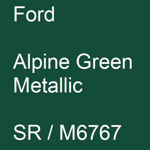 Ford, Alpine Green Metallic, SR / M6767.